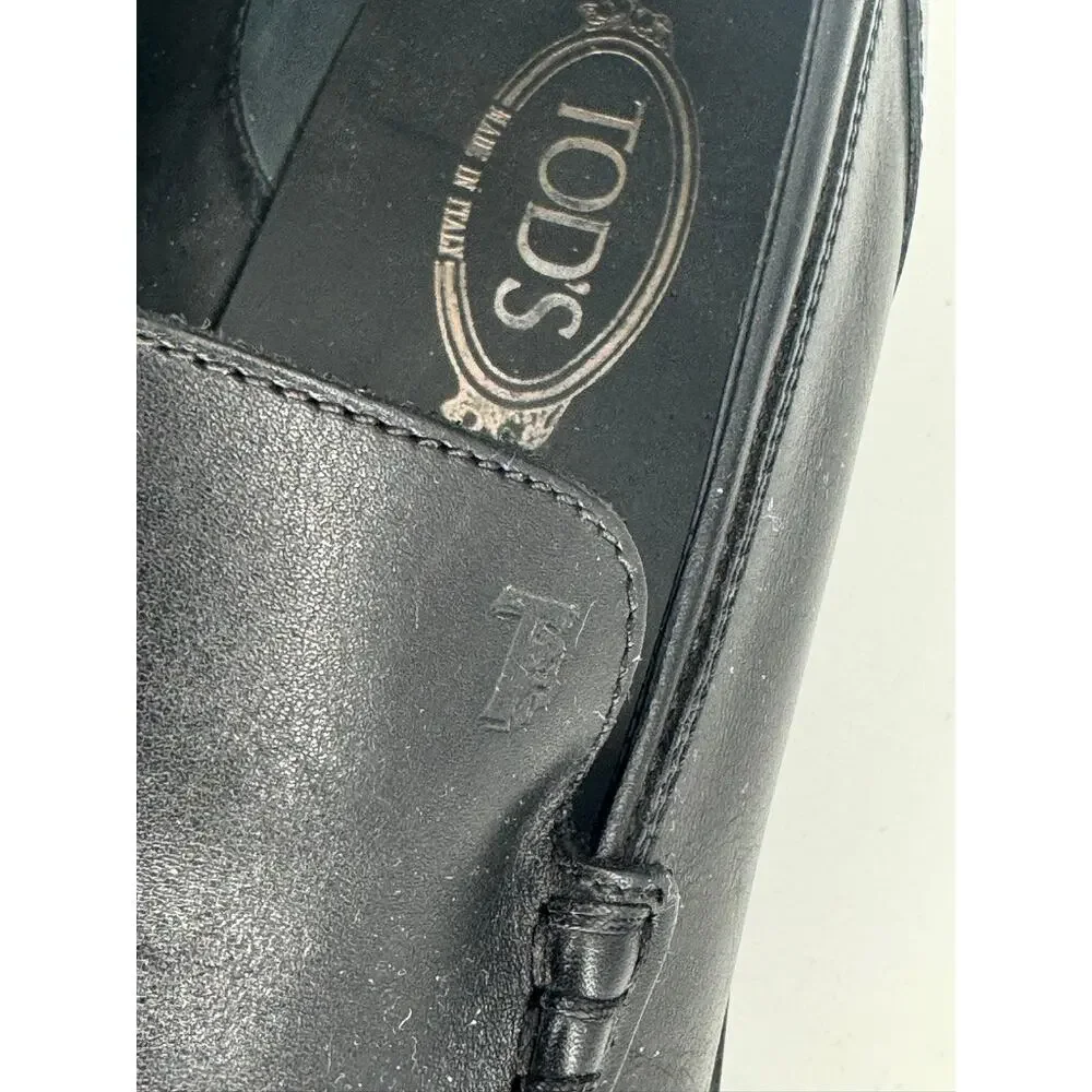 Tod's Black Leather Loafers - Picture 9 of 10